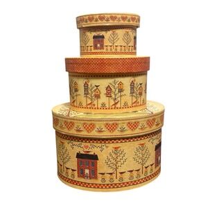 Bobs Boxes Nesting Boxes Rustic Primitive Cats Home Is Where The Heart Is Oval